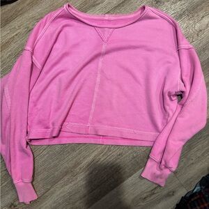 Aerie Pink Off-the-Shoulder Sweater